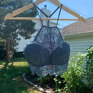 PINK BY VS Lace Halter Bralette